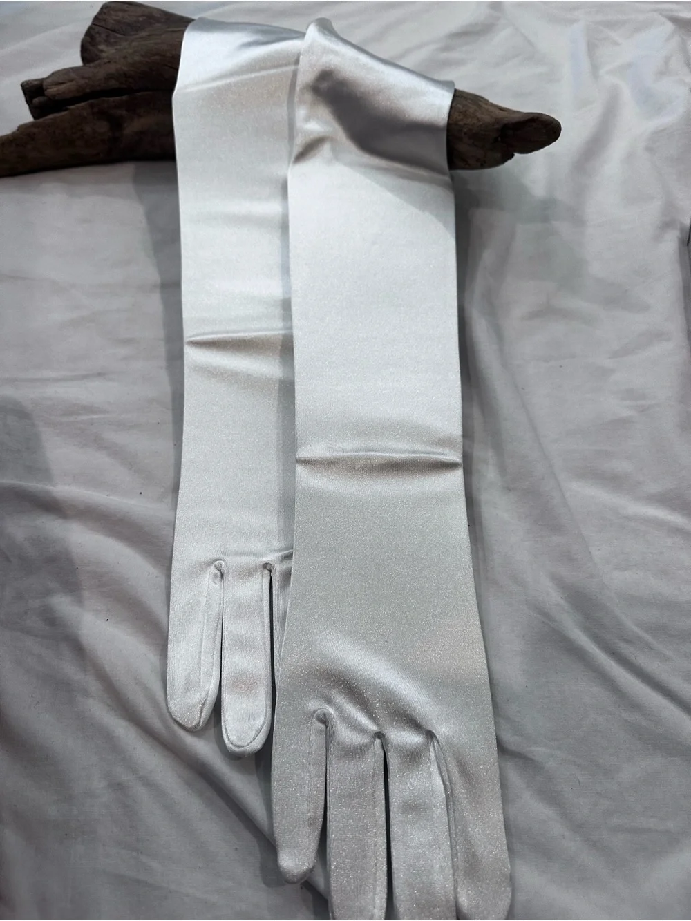 Elegant Formal Long Opera Length Satin Gloves